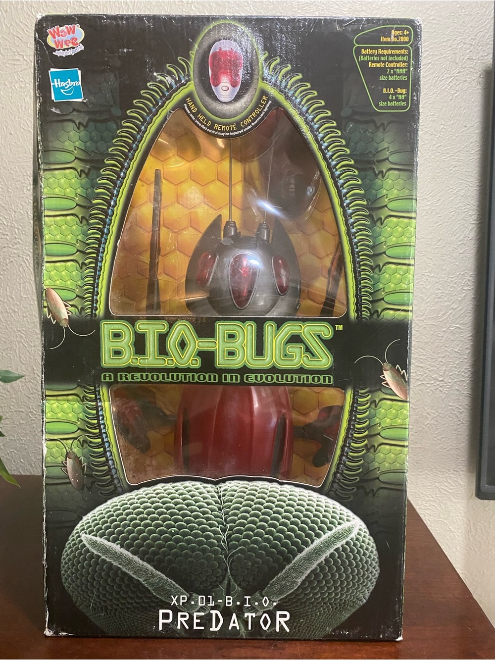 Vintage, 2001,Hasbro B.I.O.Bugs Predator, Interactive Remote Control Robot Toy